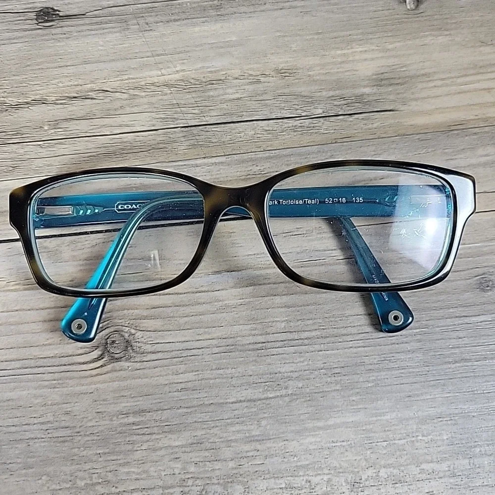 Coach HC 6040 Brooklyn 5116 Eyeglasses‎ Frames Womens 52-16-135 Tortoise Teal